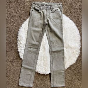 Madewell Jeans Rail Straight Gray Long Inseam Womens Size 26 x 34